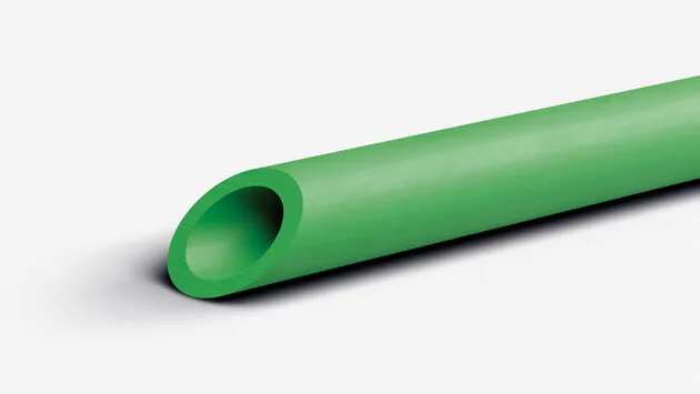 aquatherm green S tek katmanlı yeşil boru kesiti